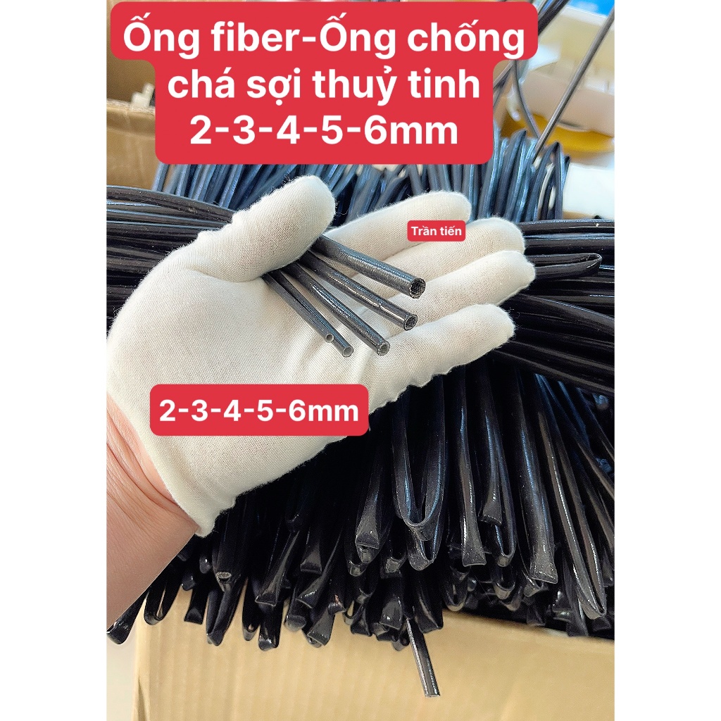 Ống Fiber_ống luồn dây điện chống cháy sợi thủy tinh 2mm 3mm 4mm 5mm 6mm