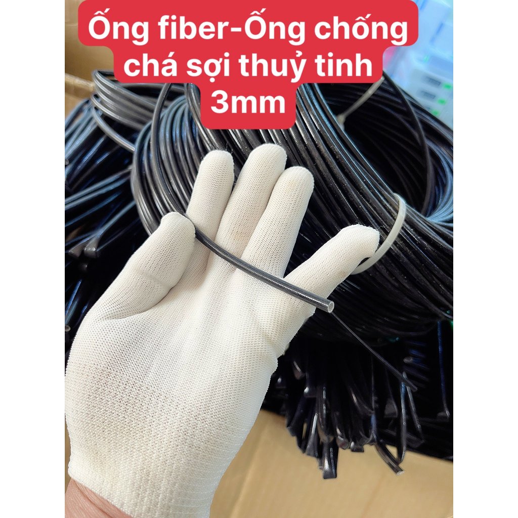 Ống Fiber_ống luồn dây điện chống cháy sợi thủy tinh 2mm 3mm 4mm 5mm 6mm
