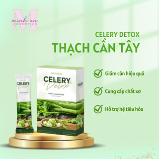 Thạch cần tây giảm cân Celery Detox Nhật Bản hộp 20 thanh giúp đào thải mỡ thừa giữ dáng đẹp da