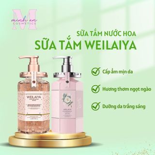 Sữa Tắm Weilaiya Hoa Hồng 450ml Hương Nước Hoa, Sữa Tắm Weilai Hoa Trà Giúp Da Trắng Sáng Mịn Màng