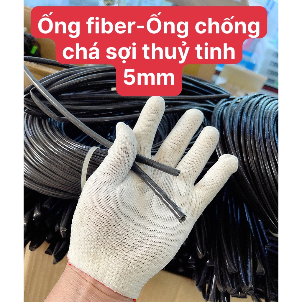 Ống Fiber_ống luồn dây điện chống cháy sợi thủy tinh 2mm 3mm 4mm 5mm 6mm