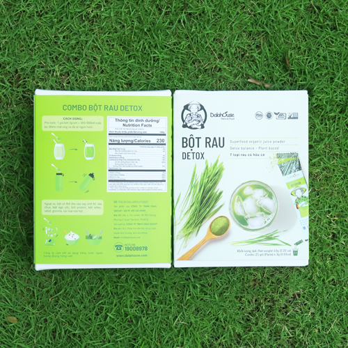 COMBO THẢI ĐỘC ĐẸP DA TỪ TỰ NHIÊN DALAHOUSE-THẢI ĐỘC CHỐNG OXYHOA-GIẢM CÂN- NHẸ NHÀNG ĐẸP DA - 21 GÓI