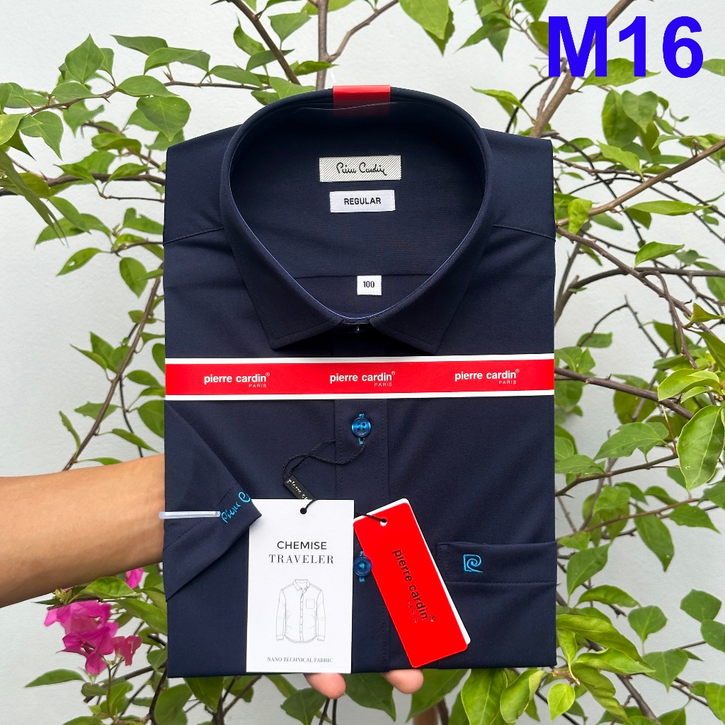 Áo Sơ Mi Nam, Sơ Mi Kẻ Xanh Trắng Nhỏ, Sơ Mi Nam Pierre Cardin Chính Hãng Hàng Xuất Dư Xịn Mẫu Hàn Quốc