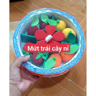 Mứt mầm non trái cây nỉ đường kính 22cm