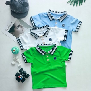 Áo polo Bé trai cổ bẻ size 9-30kg 💕𝑭𝑹𝑬𝑬𝑺𝑯𝑰𝑷 💕 - Áo thun cho Bé,1,2,3,4,5,6,7,8,9 tuổi- Áo thun polo trơn