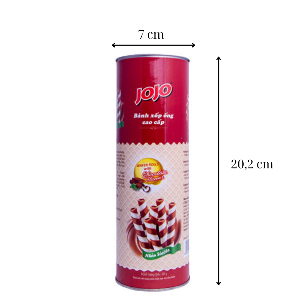 BÁNH XỐP ỐNG QUẾ  LON 90G