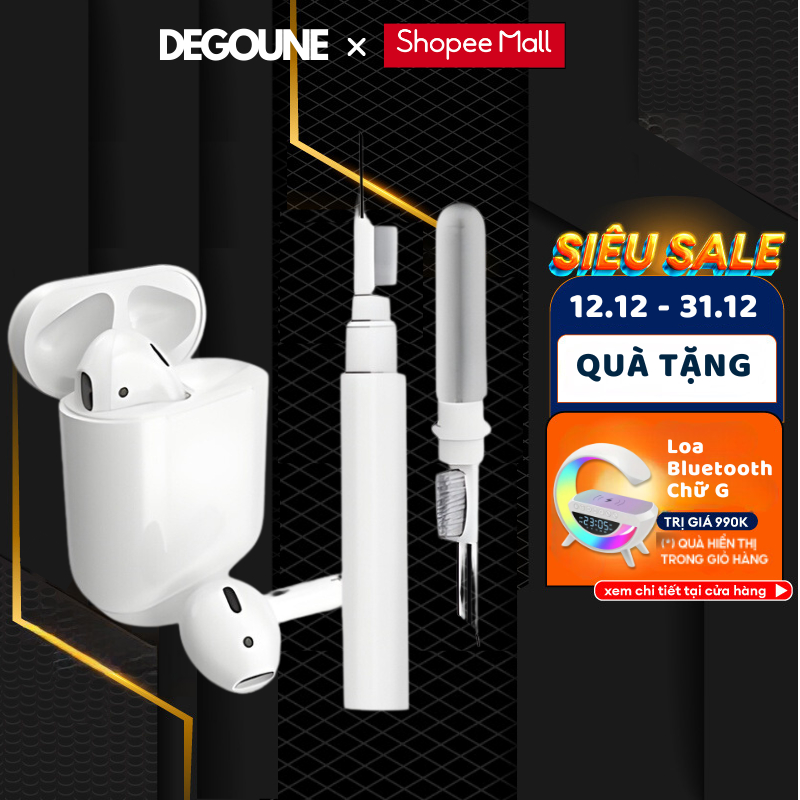 Bàn Chải Cọ Rửa , Bút Làm Sạch Tai Nghe DEGOUNE Dành Cho  Airpods , Điện Thoại, Bàn Phím Siêu Tiện Lợi - Mới