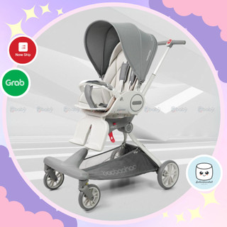 Xe đẩy 2 chiều Baobaohao V9 xanh xám gấp gọn hàng chính hãng bảo hành 12 tháng