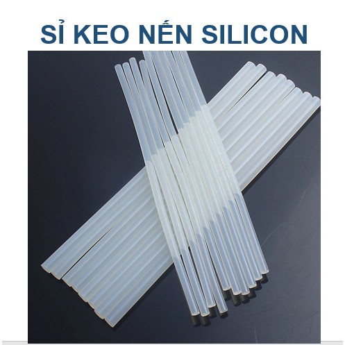 Keo Nến Trong Silicon Cỡ Keo Nến Nhỏ Và Keo Nến To Dùng Cho Súng Bắn Keo Công Nghiệp, Đời Sống, Cắm Hoa