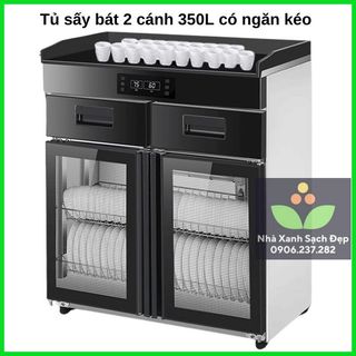 Máy sấy bát đũa mns 750h 350l, 400w, màn hình cảm ứng, máy sấy chén dĩa, tủ sấy bát đĩa 2 cánh, tủ sấy chén bát
