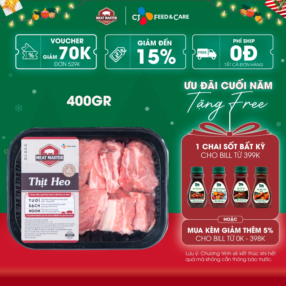 Sườn già heo Meat Master (400G) - Thịt heo tươi