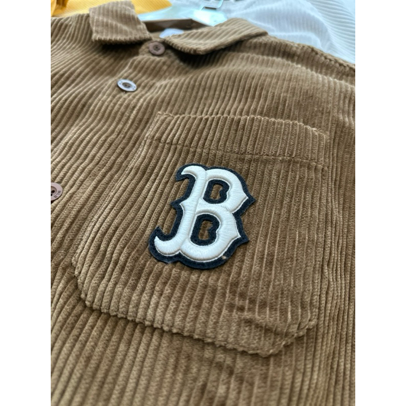 Sơ mi nhung tăm MLB chính hãng