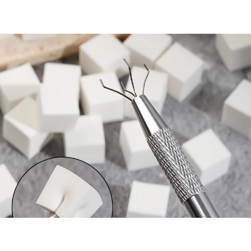 Set 5.10.15.20 bông mút, cây cố định dặm ombre làm nail