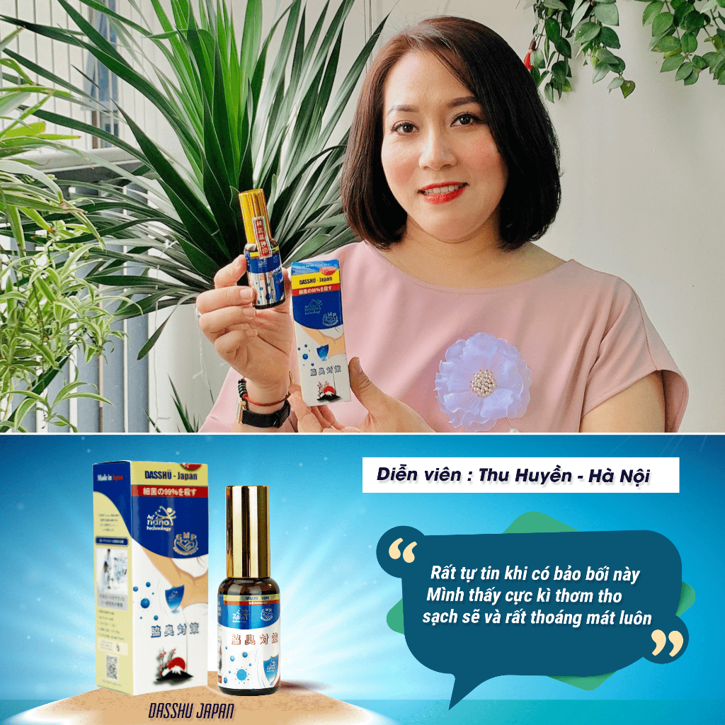 Xịt khử mùi Dasshu Japan - Combo 3 lọ + Tặng thêm 1 lọ