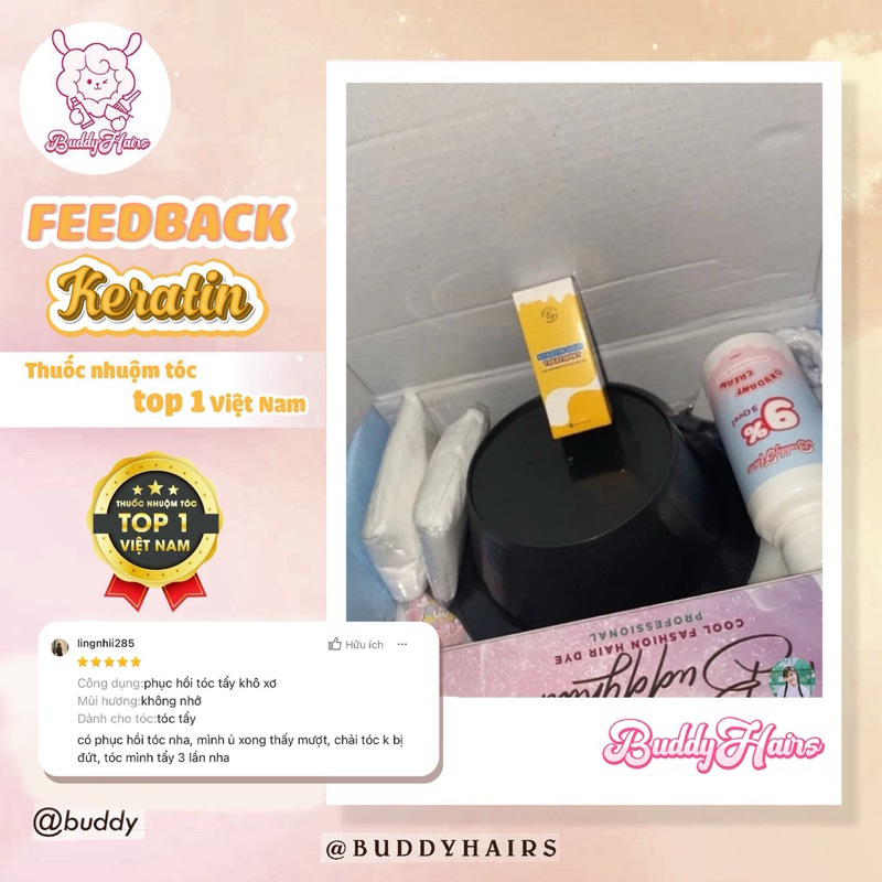 Tinh chất phục hồi khô xơ dành cho tóc tẩy, keratin hair dành riêng cho tẩy