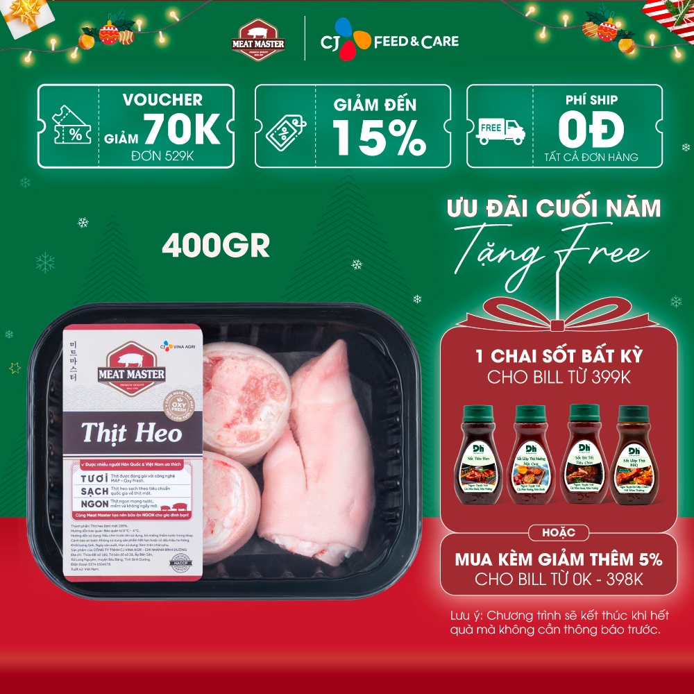 Móng heo Meat Master (400G) - Thịt heo tươi