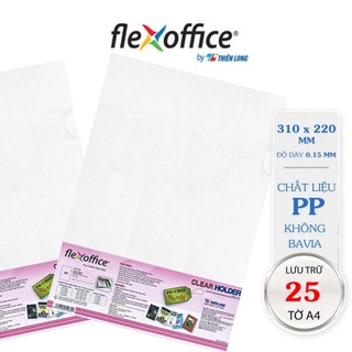 Xấp 10 cái bìa lá trong flexoffice fo-ch03 khổ a4