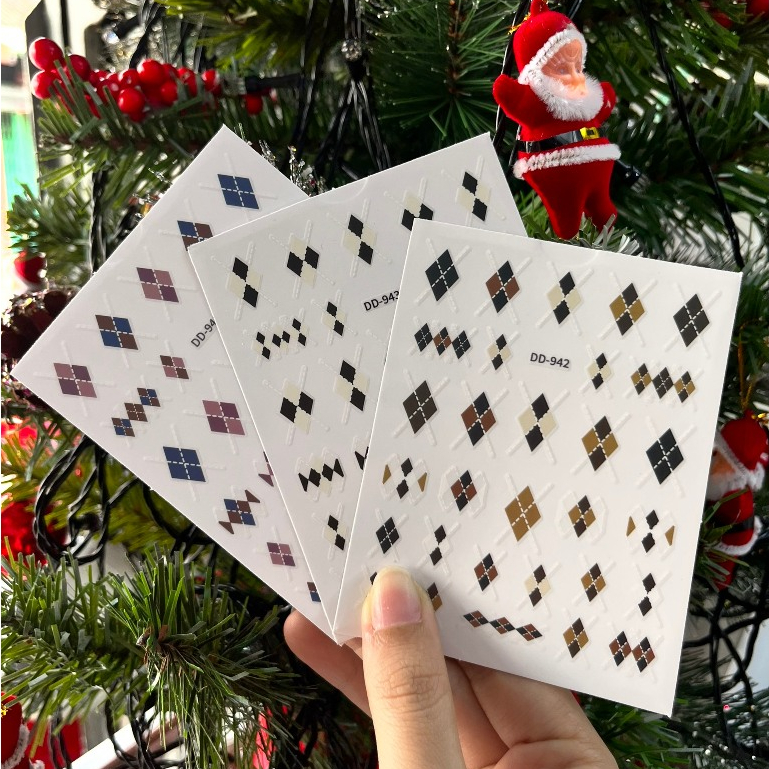 Sticker Dán Móng Tay Hình Kẻ Sọc