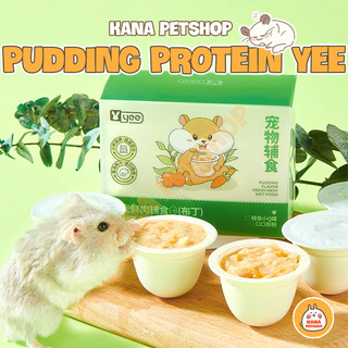 Pudding gà rau củ sữa dê hamster 🐹freeship🐹 pudding yee lẻ 1v pudding goat milk ăn dặm hamster, sóc bay, sóc, nhím.