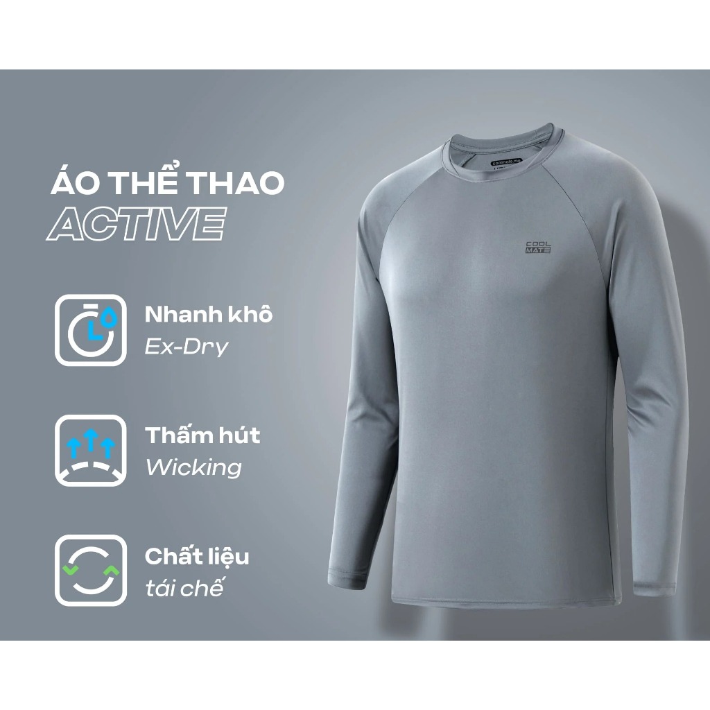Set Đồ bộ thể thao nam thu đông thấm hút thoải mái vận động - Thương hiệu Coolmate