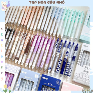  Hộp 6 bút gel MOKA MODILAN họa tiết caro   Taphoagaunho   