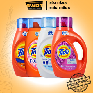 Nước giặt Tide Mỹ 1.36L nhiều hương, Nước giặt quần áo Tide, giặt tẩy siêu sạch lưu hương siêu thơm