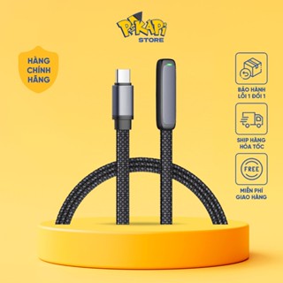 Dây sạc nhanh đầu gập C to L cho chơi game: dây bọc dù, dạng dẹt chống rối, chống đứt gẫy Pikapi Phụ kiện chính hãng