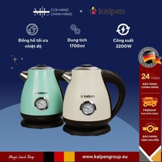 Ấm Đun Nước Siêu Tốc Dung Tích 1.7L, 2200W Kalpen-KK91 Có Đồng Hồ Báo Nhiệt Độ