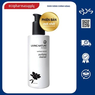 Sữa rửa mặt thanh lọc da, ngừa mụn Living Nature Purifying Cleanser 120ml