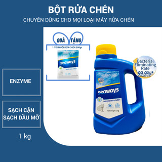 Bột rửa chén bát seaways 1kg tặng 1 túi muốn seaways 500gr - dành cho loại máy rửa chén bát
