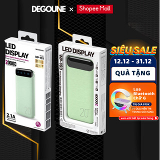 Pin Sạc Dự Phòng 10000mAh DEGOUNE 2 Output USB & 2 Input Micro Type-C - Hỗ Trợ Sạc Nhanh