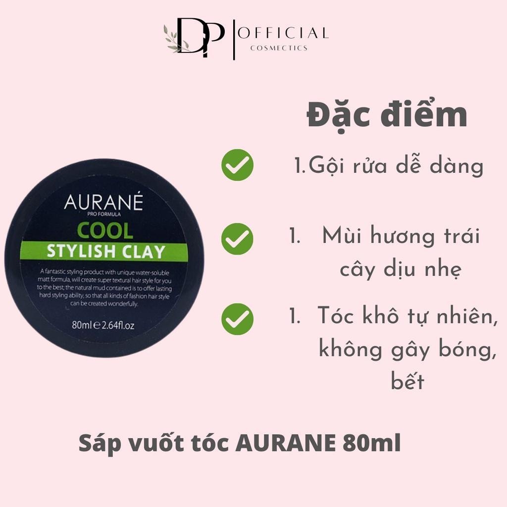 Sáp vuốt tóc nam Aurane Cool Stylish Clay 80gr tạo kiểu giữ nếp cho tóc. HÀNG CHÍNH HÃNG .