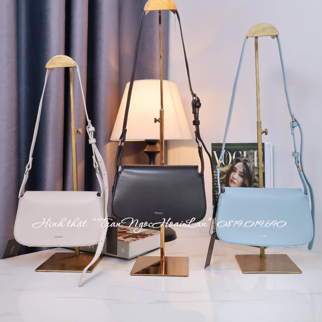 Túi kẹp nách + đeo chéo nữ size 21,5cm*7,5cm*17,5cm  PW2-76610072  đủ màu