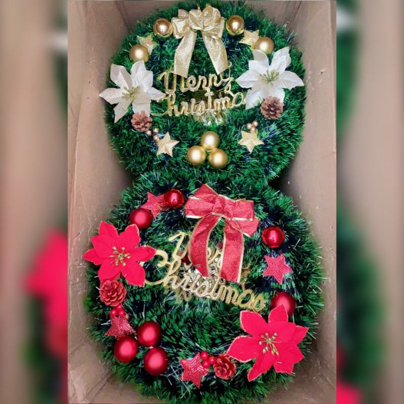 Vòng Nguyệt Quế 30 40 50 Cm Trang Trí Giáng Sinh Cao Cấp - Vòng Trang Trí Noel Tiệc Cưới Sinh Nhật