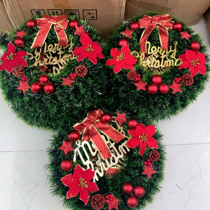 Vòng Nguyệt Quế 30 40 50 Cm Trang Trí Giáng Sinh Cao Cấp - Vòng Trang Trí Noel Tiệc Cưới Sinh Nhật