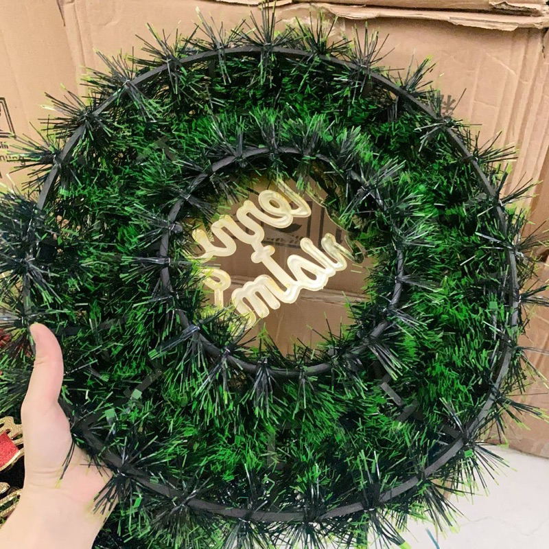 Vòng Nguyệt Quế 30 40 50 Cm Trang Trí Giáng Sinh Cao Cấp - Vòng Trang Trí Noel Tiệc Cưới Sinh Nhật