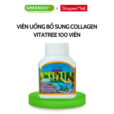 Viên Uống Collagen Vitatree 3 Trong 1 Kết Hợp Sữa Ong Chúa, Nhau Thai Cừu Marine Collagen Plus 100 Viên