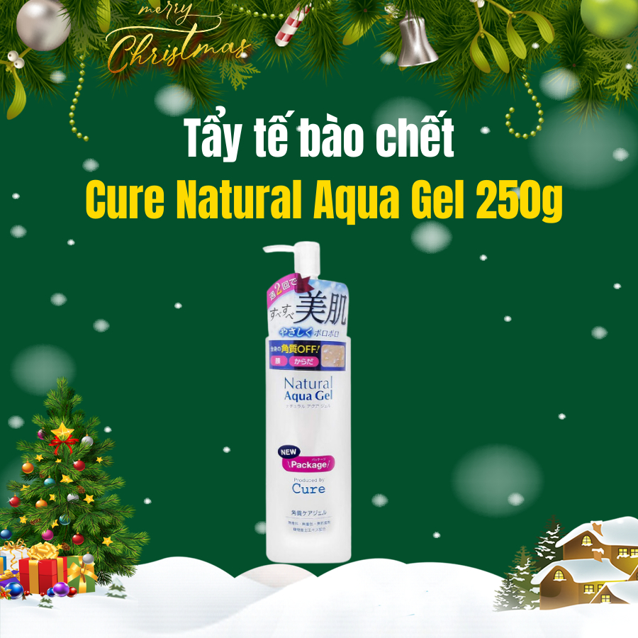 Tẩy da chết làm mịn da CURE Natural Aqua Gel 250ml /mẫu mới