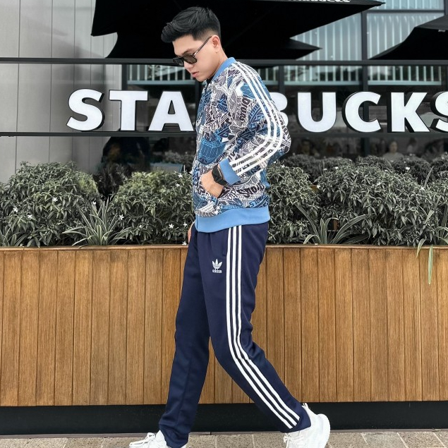 Bộ Đồ Thu Đông Nam Nữ Adidas Retro Hot 2023c Trắng 🚚FREESHIP🚚 Áo bomber SST thể thao dài tay Adidas 3 sọc, chất vải Poly