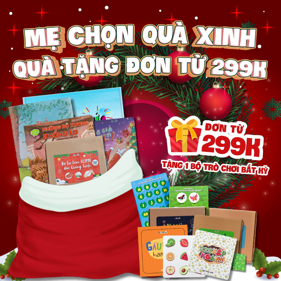 Hộp Háo Hức Ông Già Noel Ơi! cho bé 6 - 10 tuổi