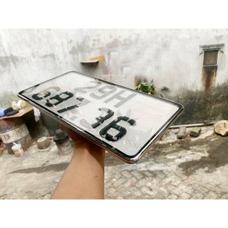 Khung Biển Số Ô Tô - Mẫu kích thước mới - HÀNG GÒ cao cấp - [ Tặng Bulong, ốc vít ]