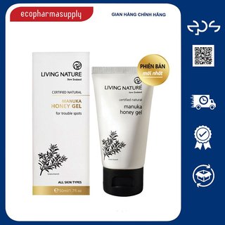 Gel Giảm Mụn Từ Mật Ong Manuka Living Nature Manuka Honey Gel 50ml