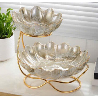  Khay sứ Mỹ men cao cấp đựng bánh kẹo hoa quả  Khay mứt bằng sứ 1 tầng  khay mứt 2 tầng sứ 