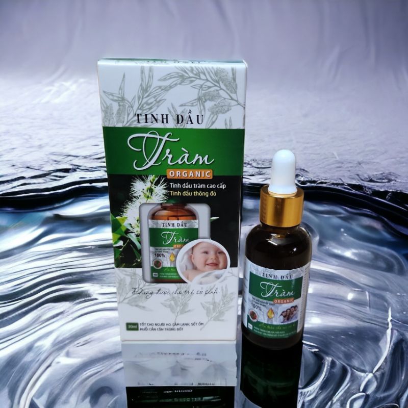 TINH DẦU TRÀM ORGANIC  Giúp bé tránh cảm cúm, đuổi côn trùng.