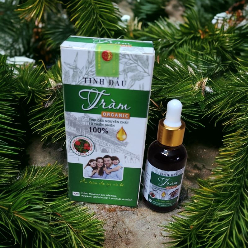 TINH DẦU TRÀM ORGANIC  Giúp bé tránh cảm cúm, đuổi côn trùng.