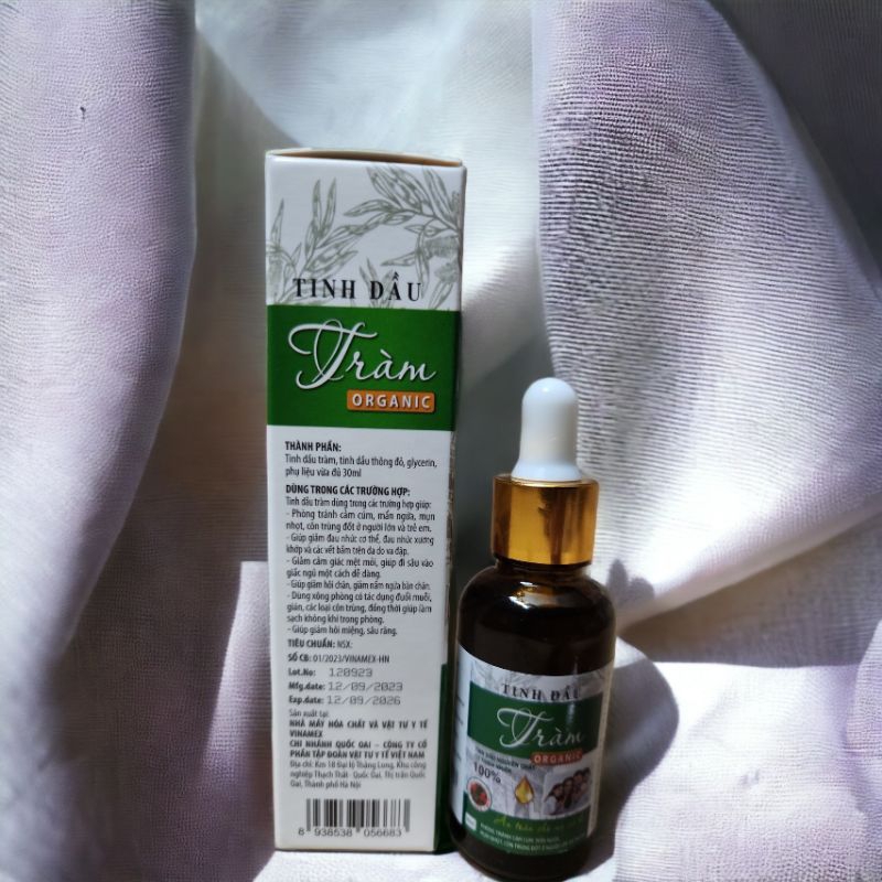 TINH DẦU TRÀM ORGANIC  Giúp bé tránh cảm cúm, đuổi côn trùng.