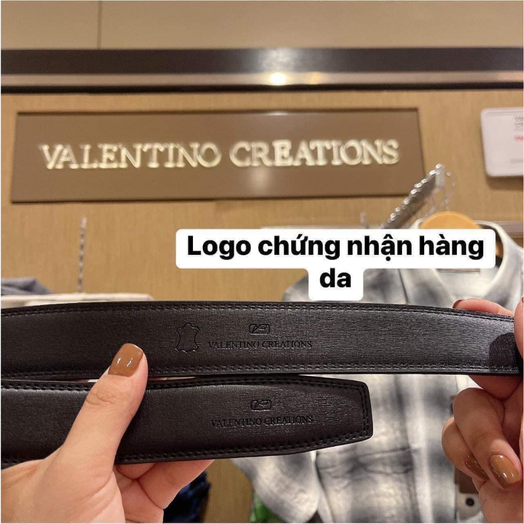 Dây Thắt Lưng,Dây nịt Valentino Creations Dây Nhám bản Đen Fullbox