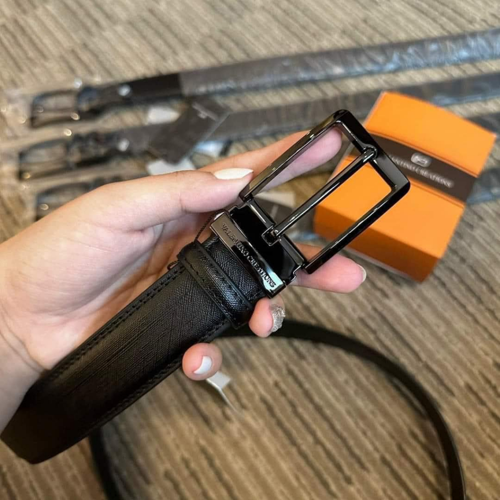 Dây Thắt Lưng,Dây nịt Valentino Creations Dây Nhám bản Đen Fullbox