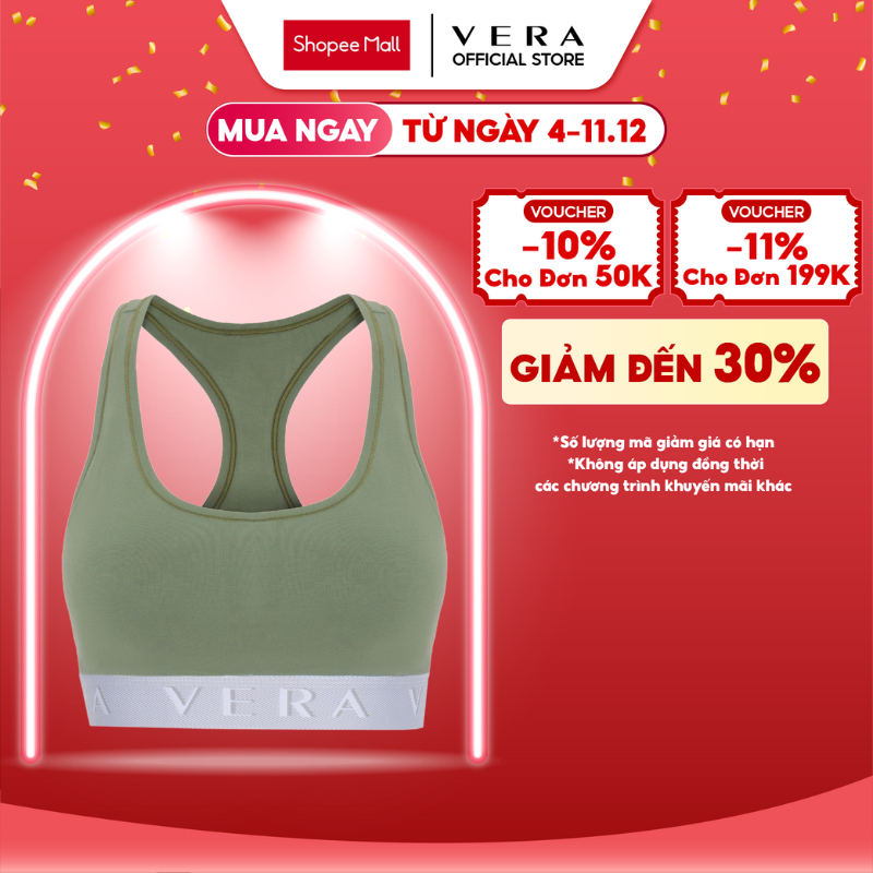 Áo Ngực Vera By Chipu Dáng Sport Bra Cotton Spandex - 0006