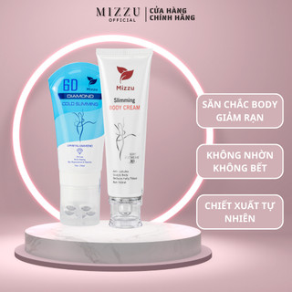 Kem tan mỡ Slimming Body Mizzu, combo tan mỡ nóng lạnh 3D & Diamond 150g